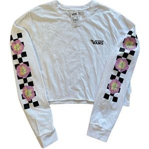 NWT Vans Long sleeve crop top Size XL